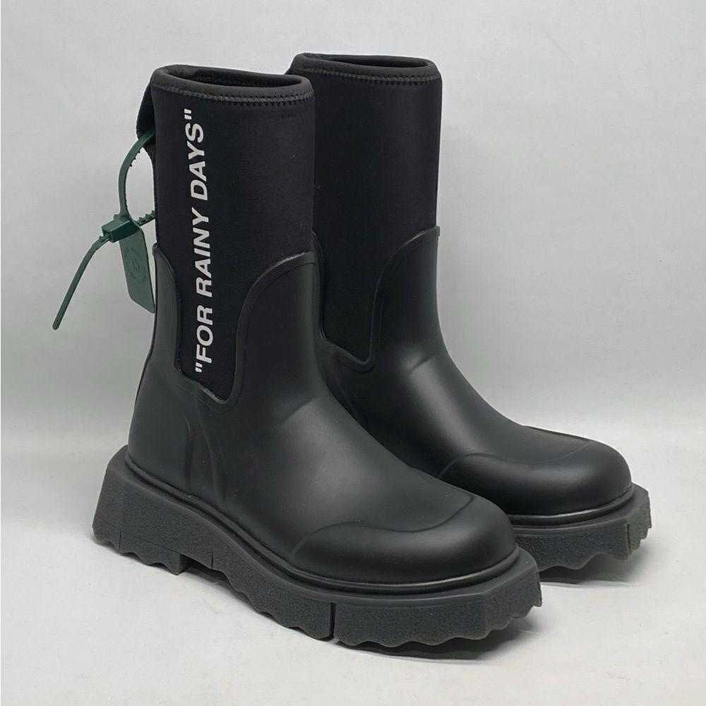 Off-White Sponge Rubber Rain Boots size 38